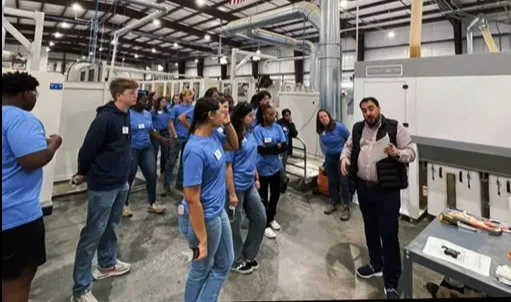 Inside the OPREA manufacturing campus in Winder, Georgia